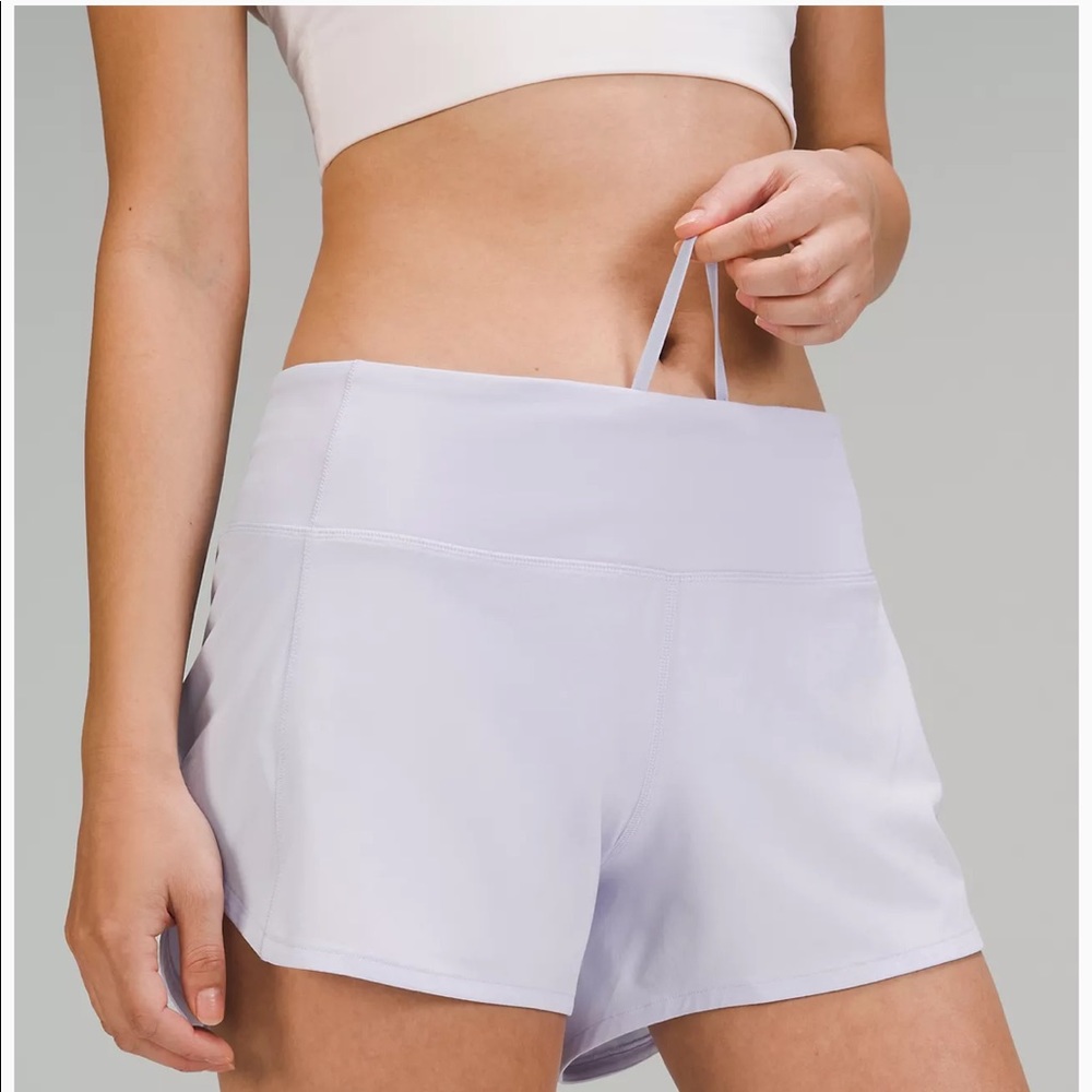 NWOT Lululemon Speed short in a light blue